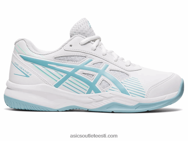 geel-mäng 8-klassiline kool 6PB8D4408Asics valge/suitsusinine