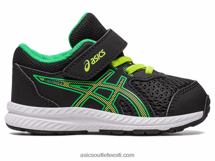võistlema 8 väikelapse suurus 6PB8D4316Asics musta/laimi koor