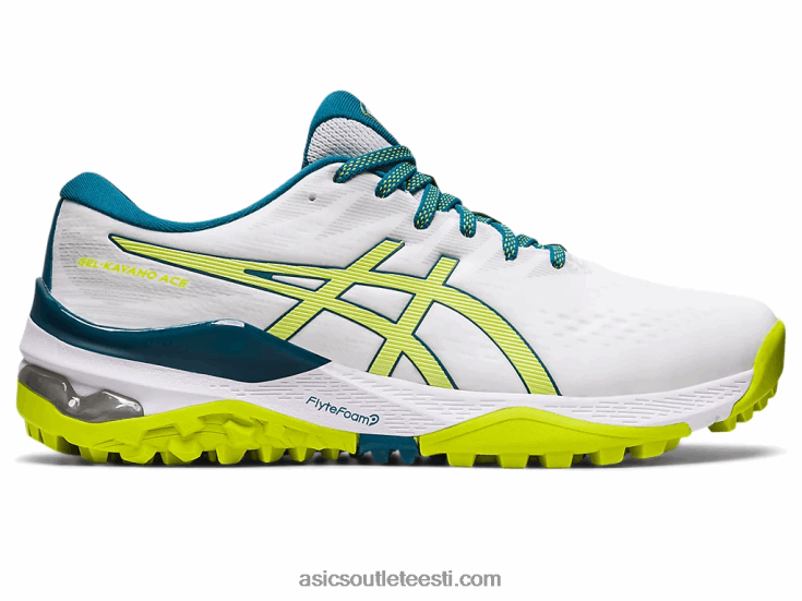 geel-kayano äss 6PB8D457Asics valge/neoonlaim