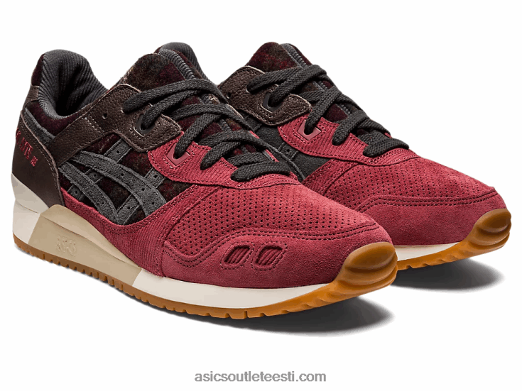 gel-lyte iii og 6PB8D747Asics rinnatükk punane/obsidiaanhall