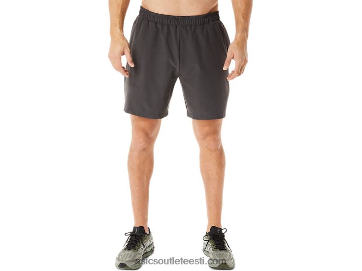 meeste 7-tolline kootud lühike 6PB8D953Asics obsidiaanhall