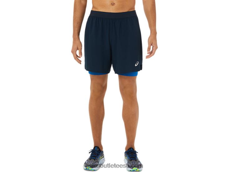 meeste maantee 2-n-1 7 lühidalt 6PB8D1478Asics prantsuse sinine/järve sõit