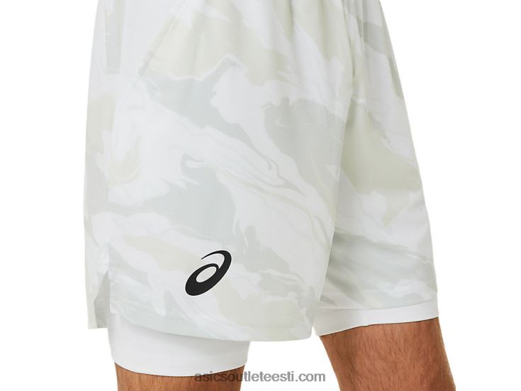 meeste matši graafika 7 lühidalt 6PB8D476Asics särav valge