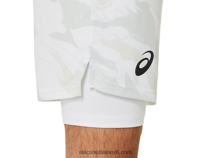 meeste matši graafika 7 lühidalt 6PB8D476Asics särav valge