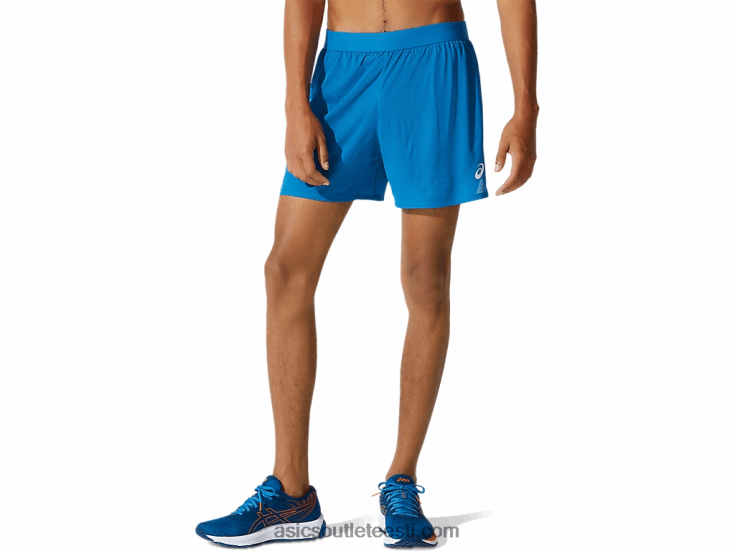 meeste tuulutada 2-n-1 5in lühidalt 6PB8D1911Asics uuestisündinud sinine/prantsuse sinine