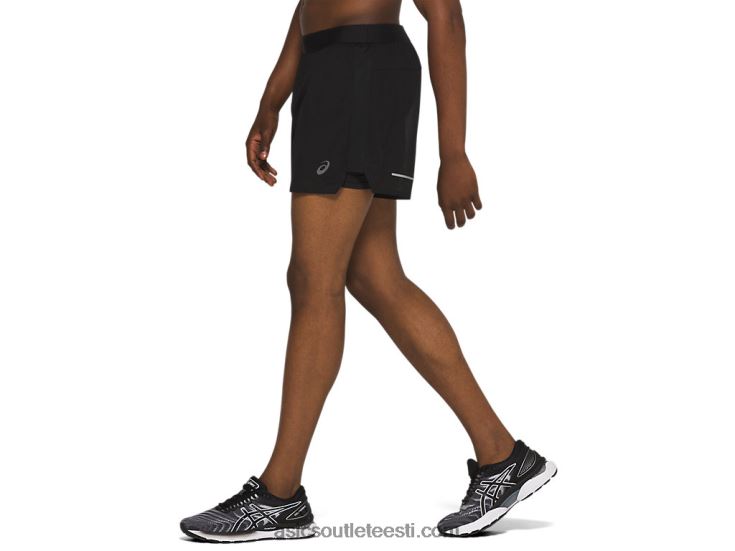 meeste tuulutada 2-n-1 5in lühidalt 6PB8D2085Asics sooritus must