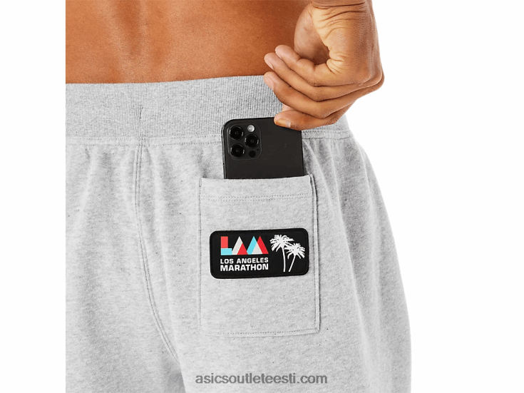 meeste pühapäeva fliisist jogger lam 6PB8D1338Asics helehall kanarbik