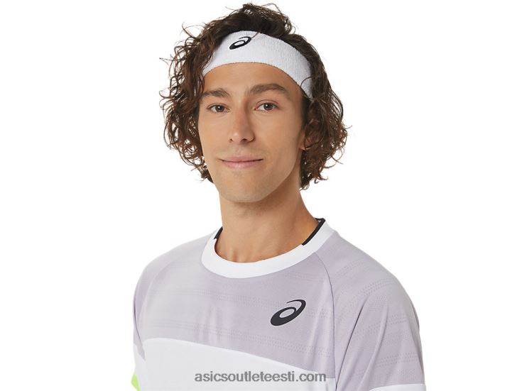 lühikeste varrukatega meeste tikutops 6PB8D441Asics hämarusvioletne/pehme taevas