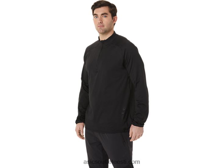 meeste actibreeze jacquard 1/2 lukuga topp 6PB8D760Asics sooritus must