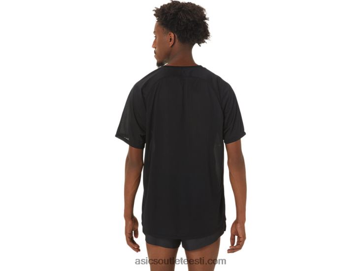 meeste cj-line kerge lühikeste varrukatega topp 6PB8D255Asics esitus must/sosin roheline