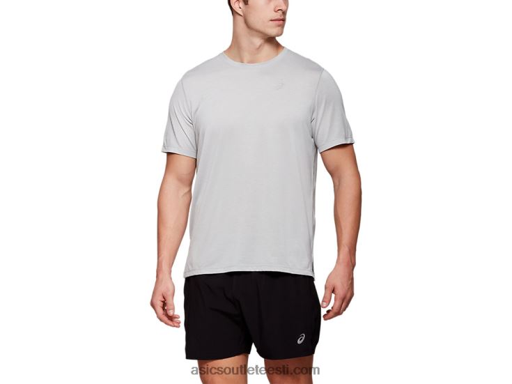 meeste dorai lühikeste varrukatega topp 6PB8D2123Asics helehall kanarbik