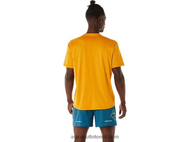 meeste fujitraili logoga lühikeste varrukatega topp 6PB8D420Asics liivatorm