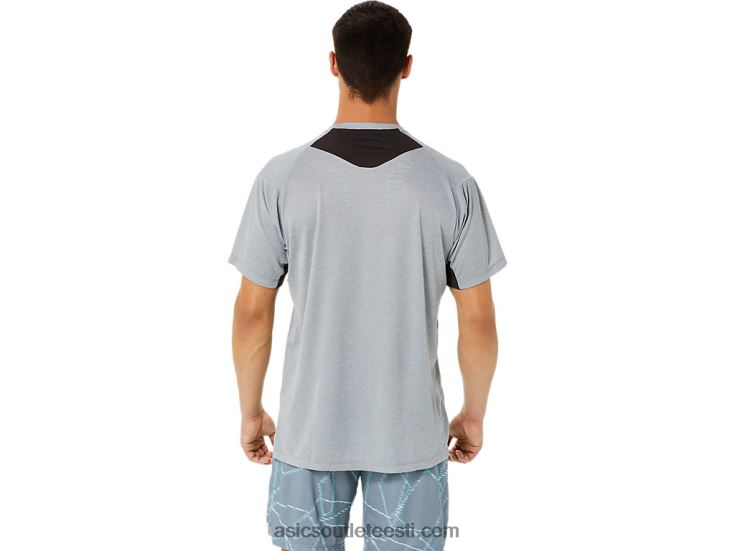 meeste geeljaheda trükiga lühikeste varrukatega topp 6PB8D1421Asics lehtkivikanarbik
