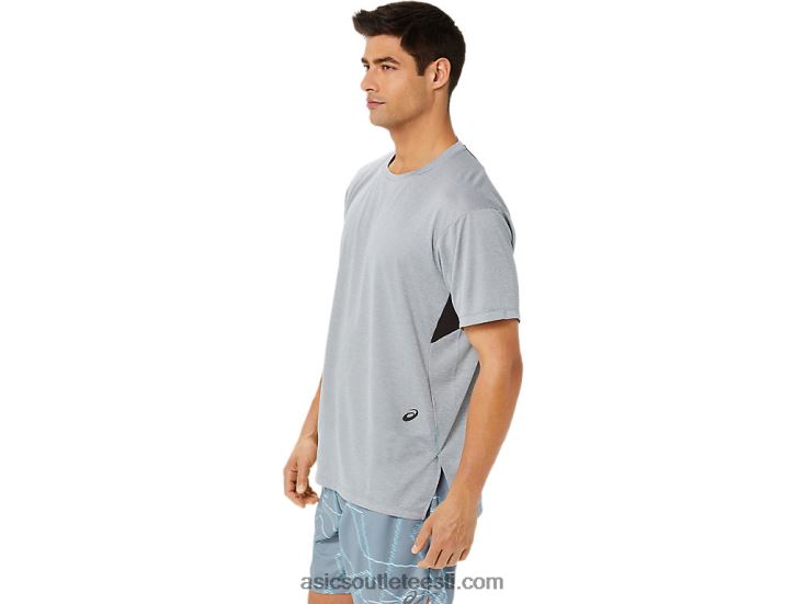 meeste geeljaheda trükiga lühikeste varrukatega topp 6PB8D1421Asics lehtkivikanarbik