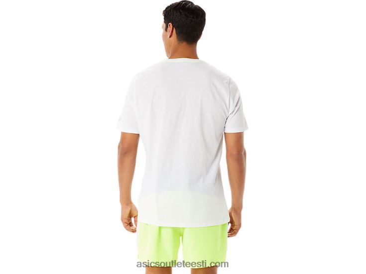 meeste graafiline lühikeste varrukatega wch 6PB8D1286Asics särav valge