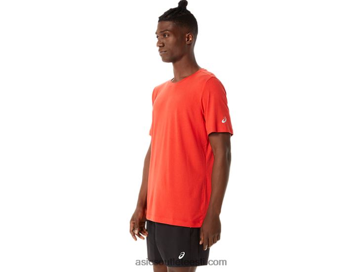 meeste lühikeste varrukatega hthr tech top 6PB8D1422Asics tulipunane kanarbik