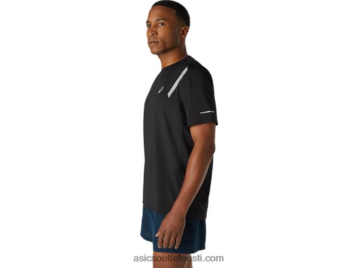 meeste lite-show lühikeste varrukatega topp 6PB8D1671Asics sooritus must