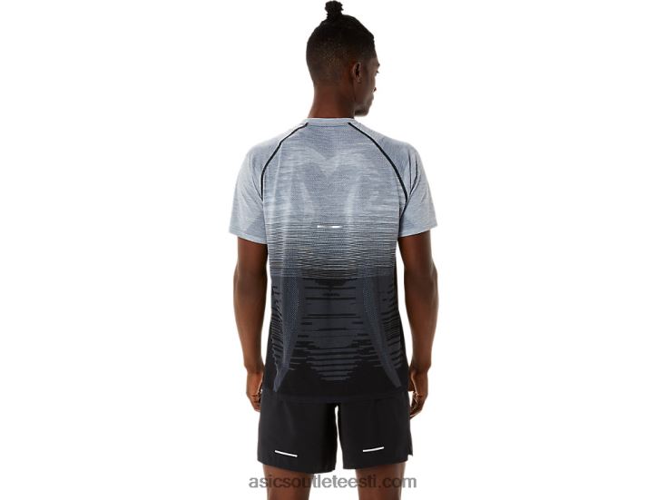 meeste õmblusteta lühikeste varrukatega topp 6PB8D1127Asics jõudlus must/kandjahall