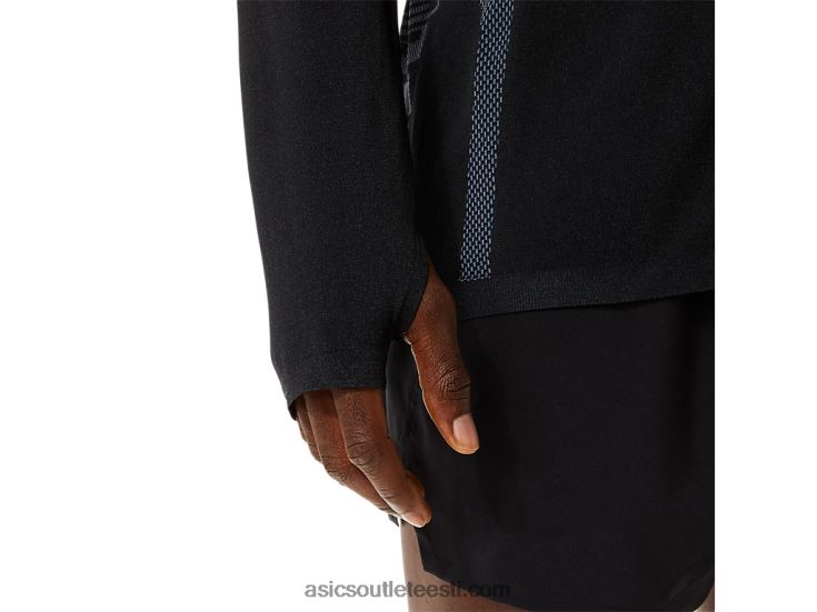 meeste õmblusteta pikkade varrukatega topp 6PB8D1073Asics jõudlus must/kandjahall