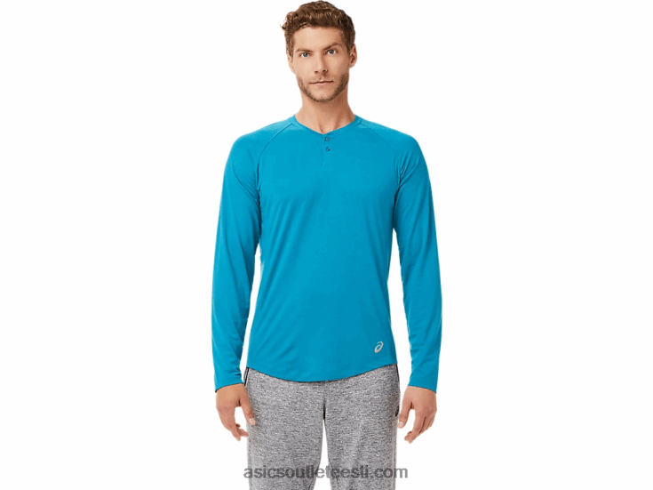 meeste perf pikkade varrukatega henley 6PB8D2026Asics sinakassinine kanarbik