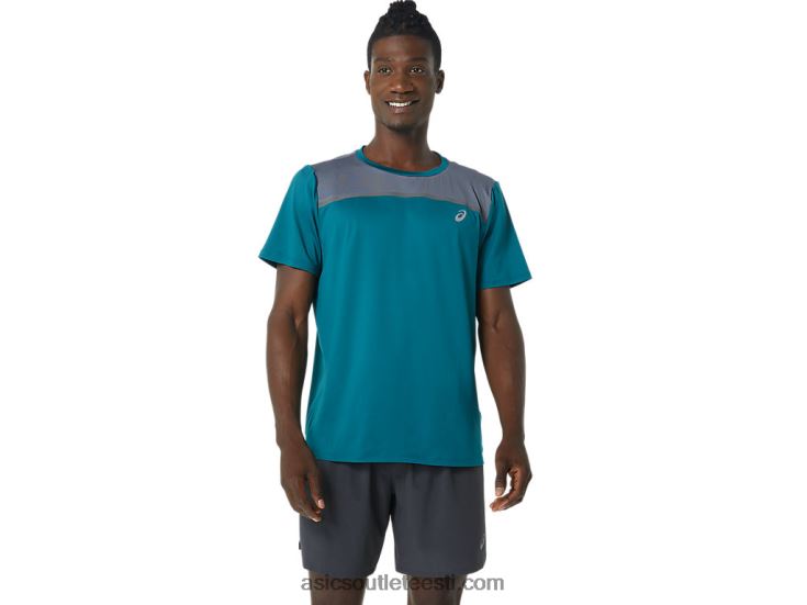 meeste pr lyte lühikeste varrukatega 6PB8D1019Asics sametmänd/metropolis