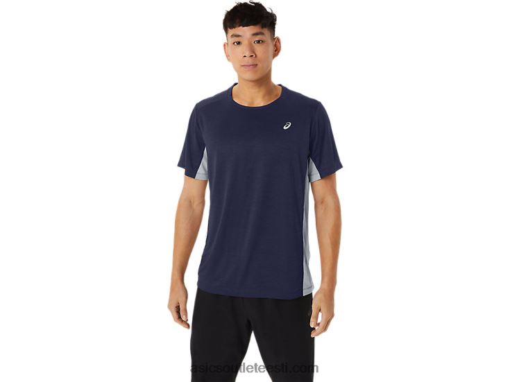 meeste rong sana lühikeste varrukatega 6PB8D227Asics paabumantel/lehtkivi