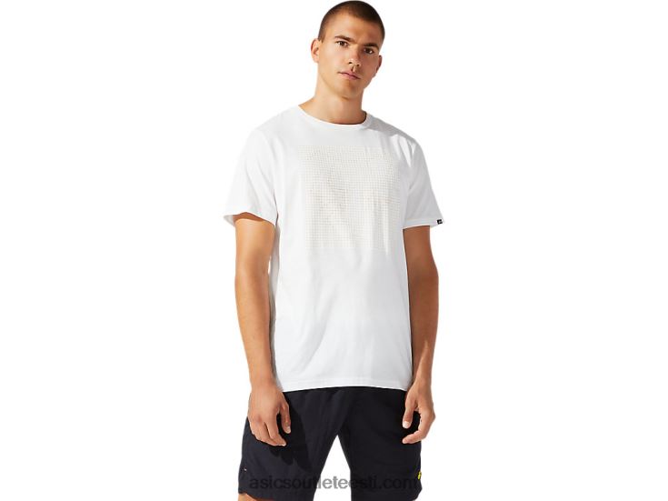 meeste trikoo dt graafiline lühikeste varrukatega t-särk 6PB8D1933Asics kreem