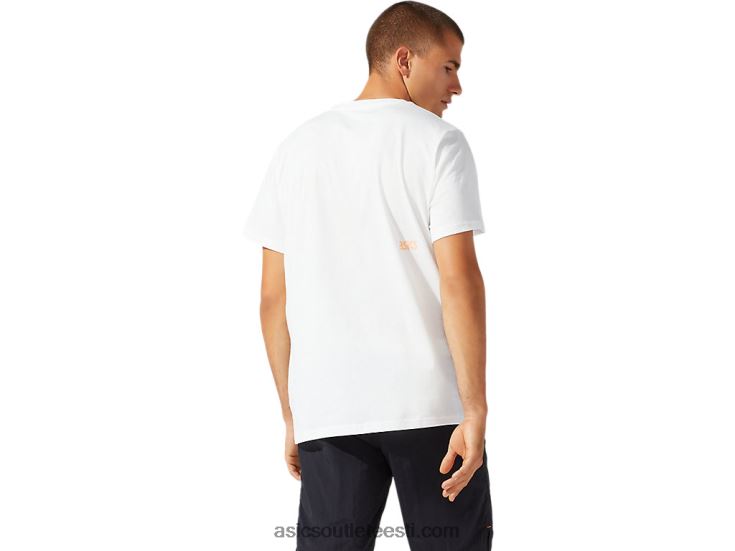 meeste trikoo dt graafiline lühikeste varrukatega t-särk 6PB8D1933Asics kreem