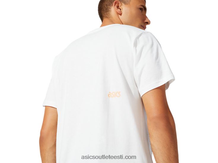 meeste trikoo dt graafiline lühikeste varrukatega t-särk 6PB8D1933Asics kreem