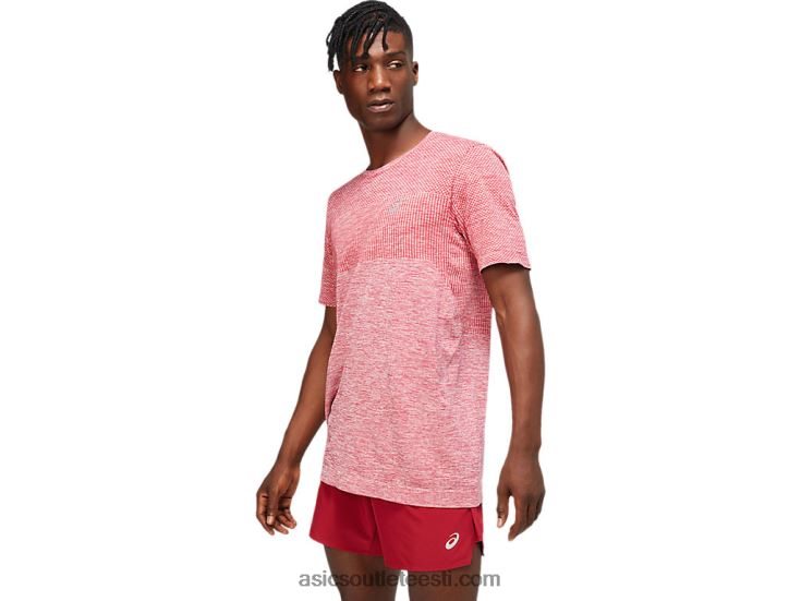 meeste võidusõidu õmblusteta lühikeste varrukatega 6PB8D1806Asics Burgundia