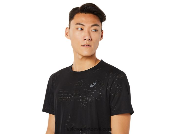 meeste ventilate actibreeze lühikeste varrukatega topp 6PB8D1390Asics sooritus must