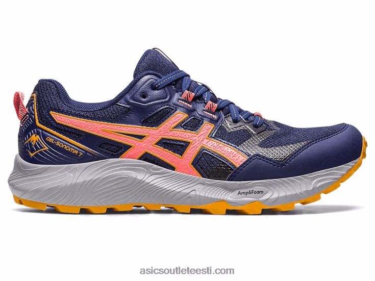 geel-sonoma 7 6PB8D2215Asics indigosinine/papaya