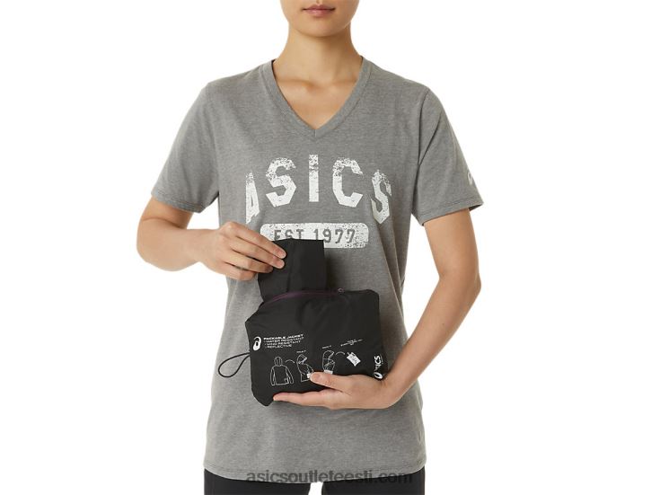 naiste pakitav jope 6PB8D3358Asics jõudlus must/sügav ploom