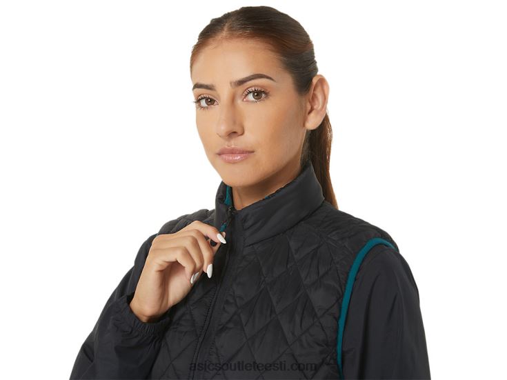 naiste tagurpidi isoleeritud vest 6PB8D2750Asics jõudlus must/sametine mänd