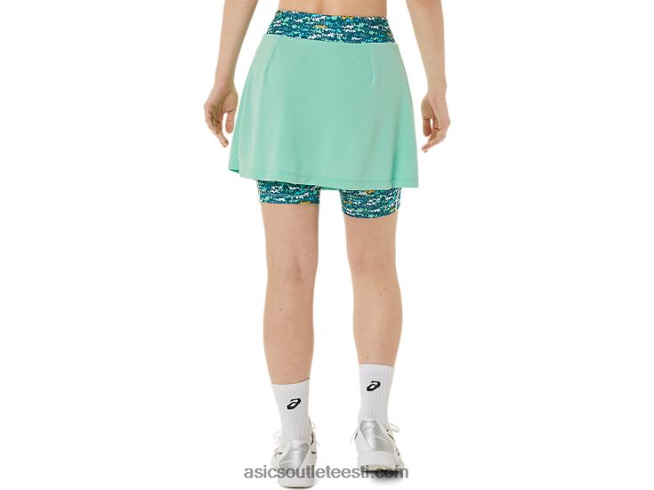 naiste uus tugev 92 skort 6PB8D3057Asics seafoam/tennis japan harjatud aop