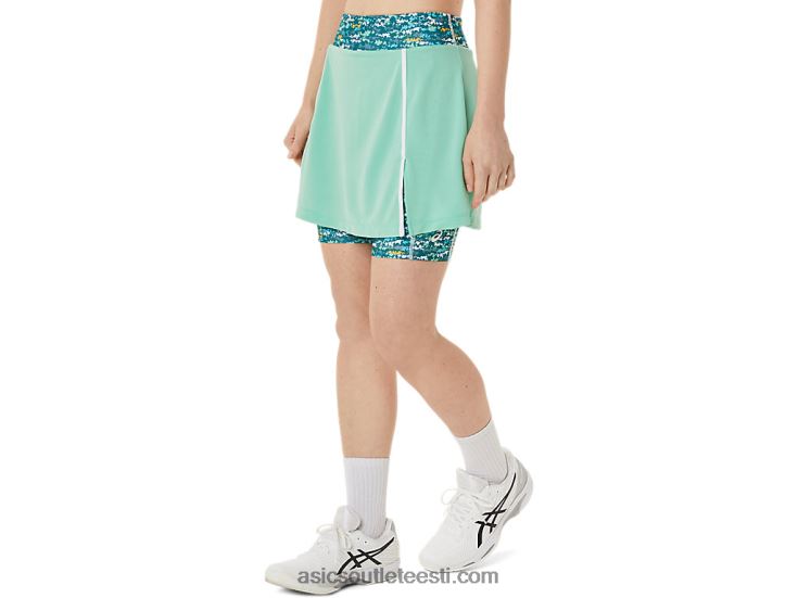 naiste uus tugev 92 skort 6PB8D3057Asics seafoam/tennis japan harjatud aop