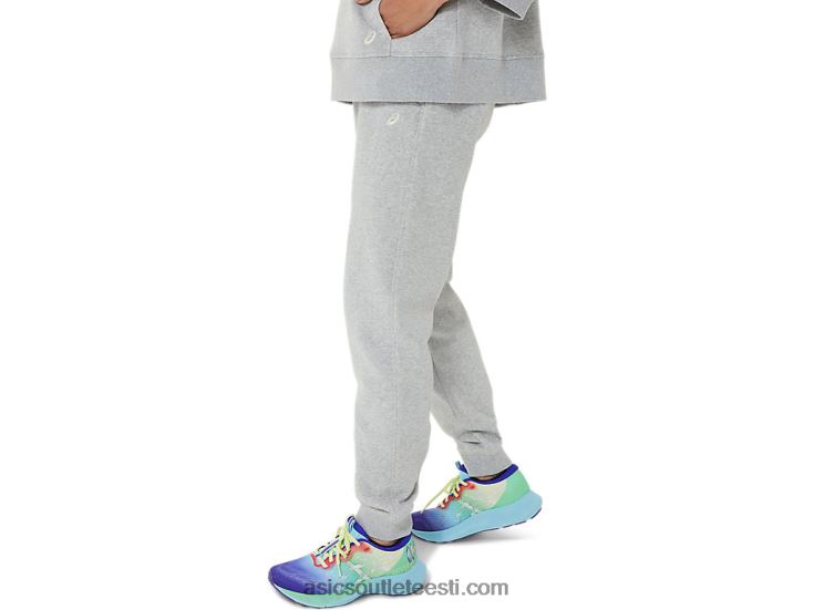 naiste pühapäeva fliisist jogger lam 6PB8D3305Asics helehall kanarbik