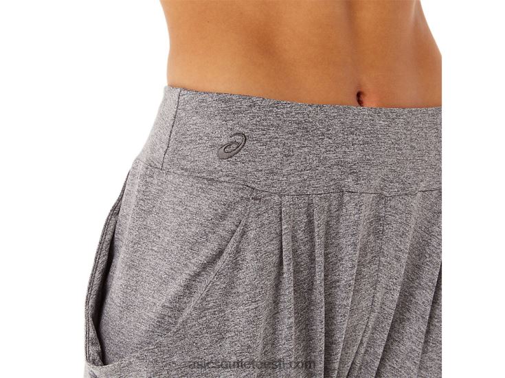 naiste pehmest stretšist kootud püksid 6PB8D2903Asics suitsuvarju kanarbik