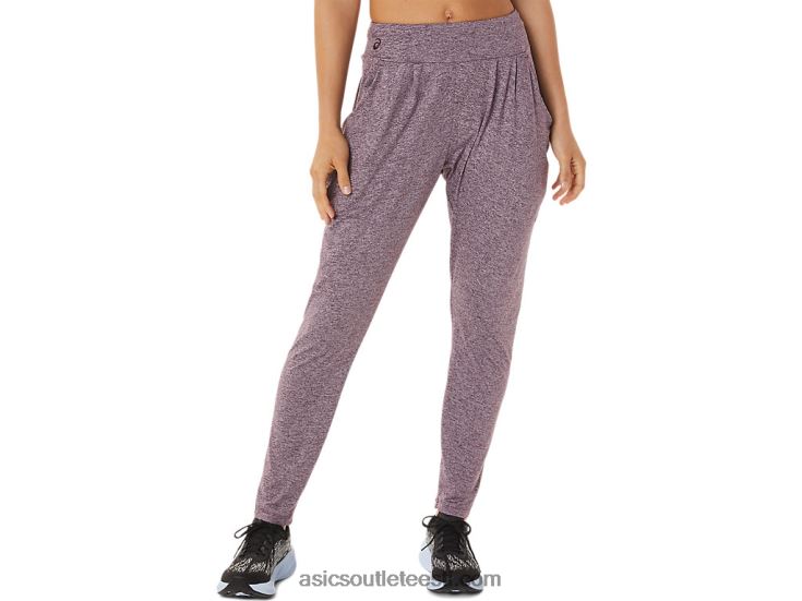 naiste pehmest stretšist kootud püksid 6PB8D2935Asics sügav marsi kanarbik