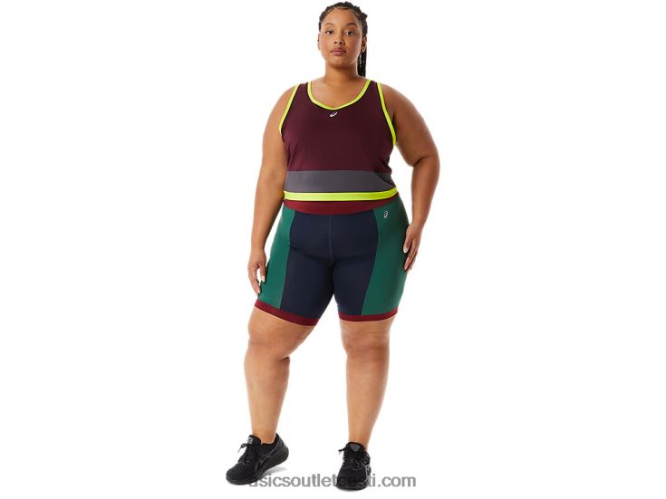 naiste uus tugev ümberehitatud jalgrattur 6PB8D3368Asics merevägi/kardinal/mets