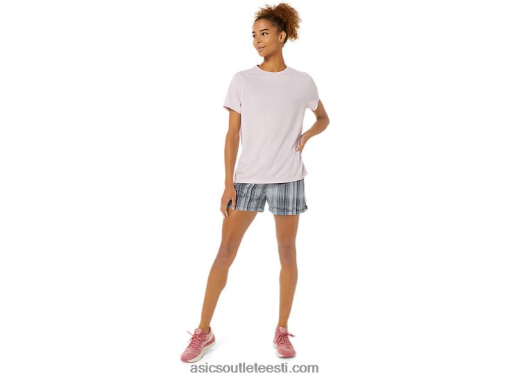 naiste valmiskomplekt 3-tolline graafiline lühike 6PB8D3474Asics prantsuse sinine trükk/vaevu roosakas