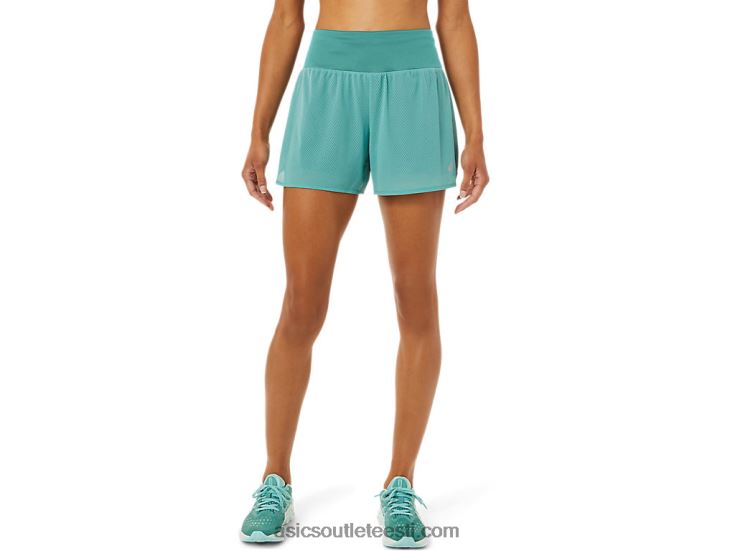 naiste ventilaator 2-n-1 3,5in lühike 6PB8D3253Asics salvei/etendusmust