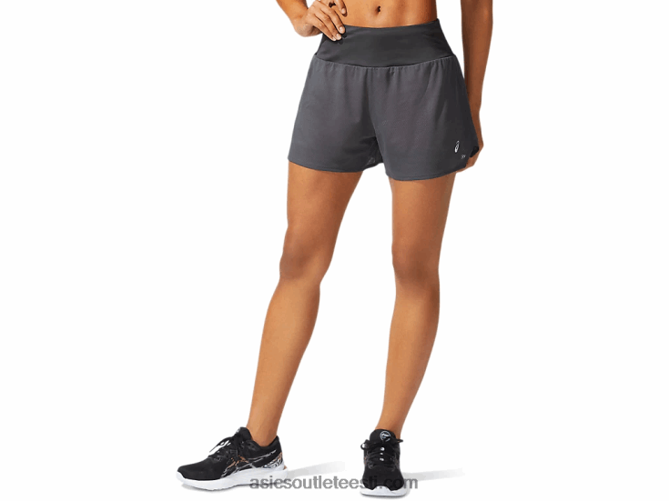 naiste ventilaator 2-n-1 3,5in lühike 6PB8D3975Asics grafiithall/virsiku kroonleht