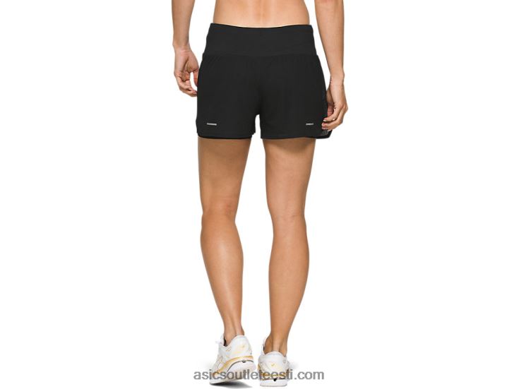 naiste ventilaator 2-n-1 3,5in lühike 6PB8D4134Asics sooritus must