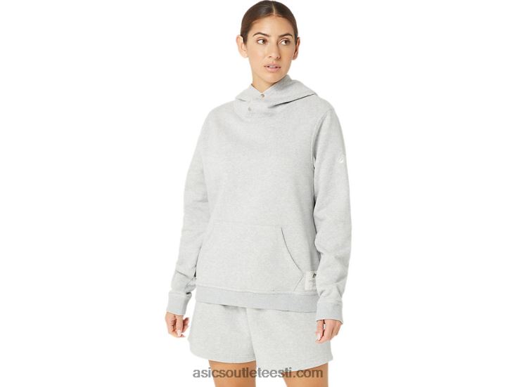 naiste pühapäevane sana fliisist hoodie 6PB8D2178Asics helehall kanarbik