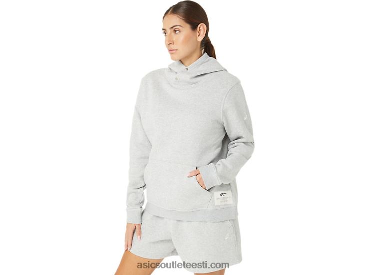 naiste pühapäevane sana fliisist hoodie 6PB8D2178Asics helehall kanarbik