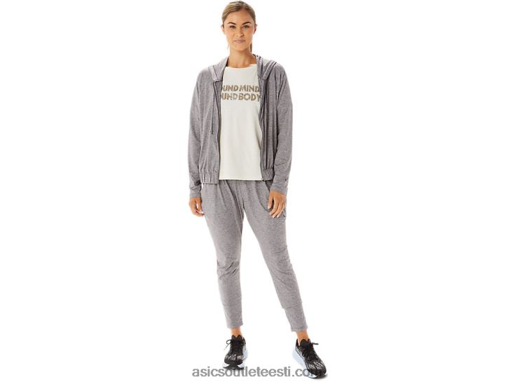 naiste pehmest stretšist kootud täistõmblukuga kapuuts 6PB8D2937Asics suitsuvarju kanarbik