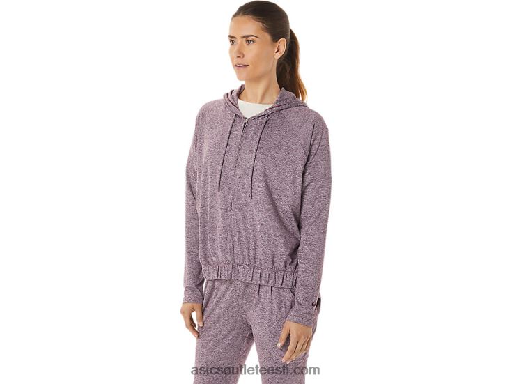 naiste pehmest stretšist kootud täistõmblukuga kapuuts 6PB8D2939Asics sügav marsi kanarbik