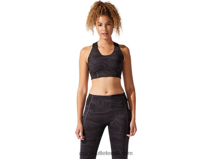 naiste graafiline rinnahoidja 6PB8D4022Asics jõudlus must/kandjahall