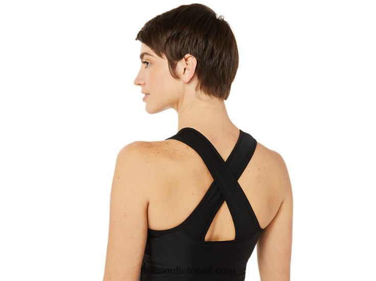 naiste raja rinnahoidja särk 6PB8D3395Asics sooritus must